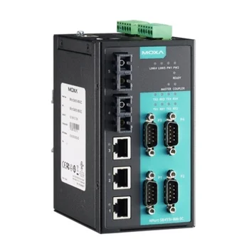 NPort S8455I-MM-SC 4-портовый преобразователь RS-232/422/485 в Ethernet cо встроенным Ethernet-коммутатором